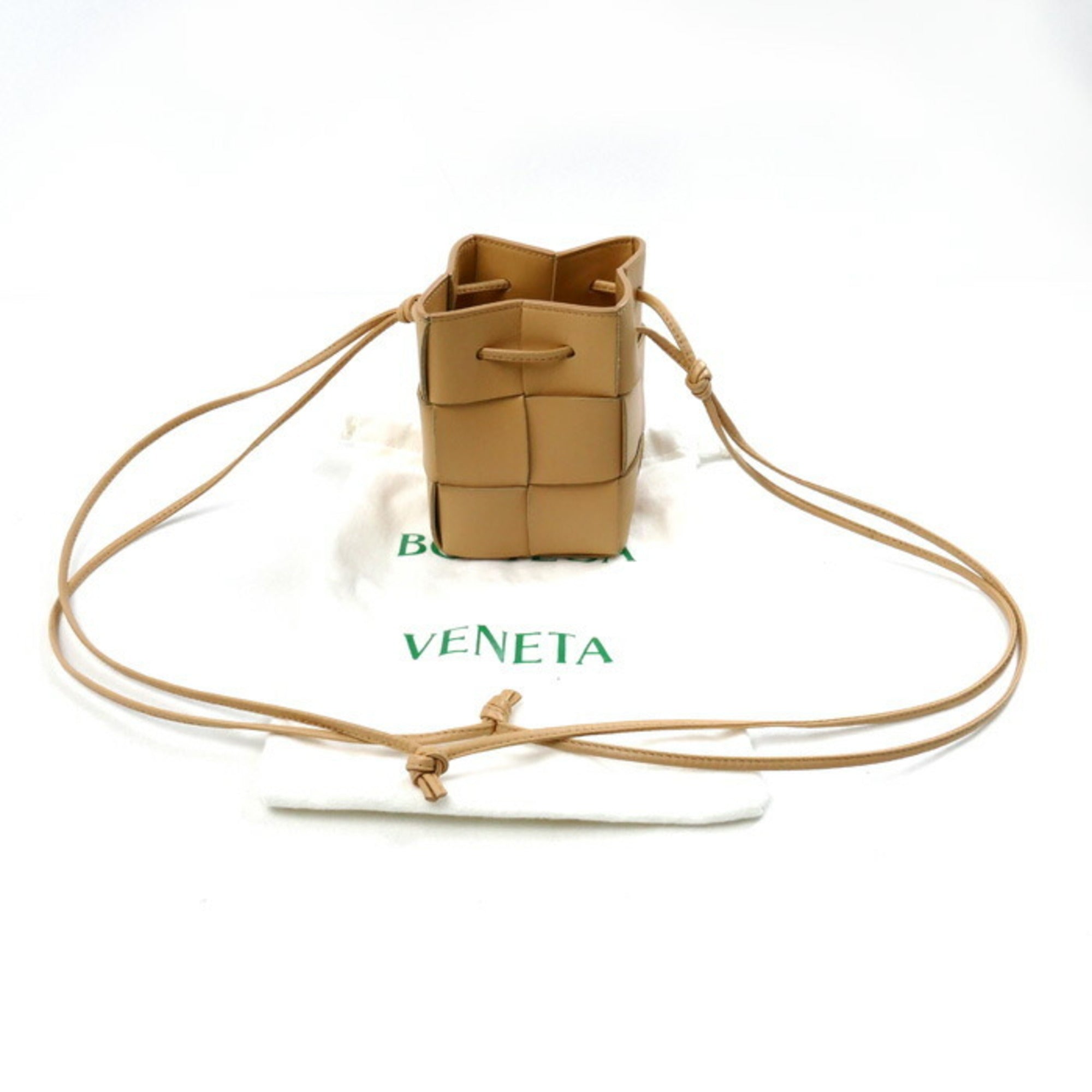 Bottega Veneta Beige Leather Shoulder Bag