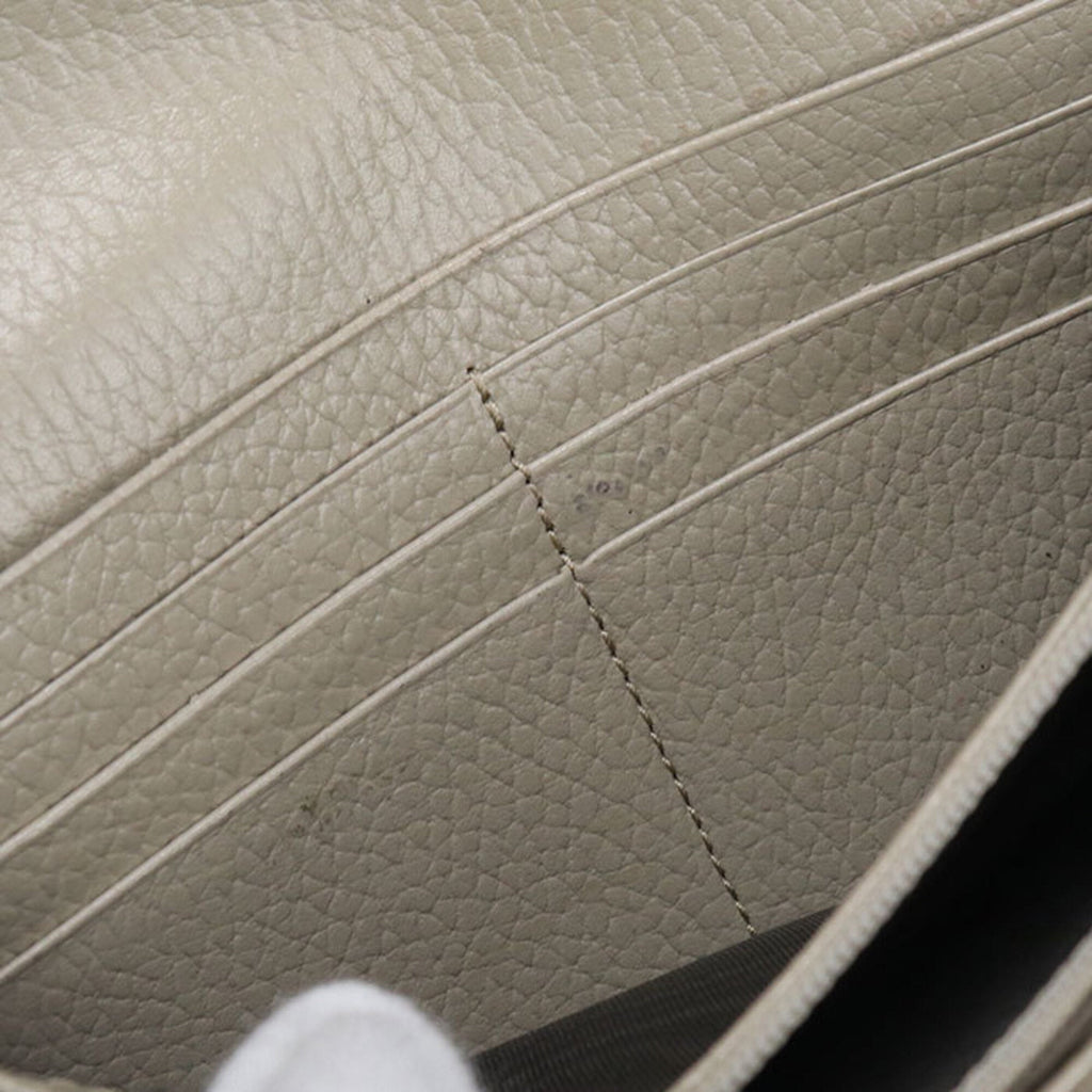 Gucci Beige Gg Supreme Long Wallet (Bi-Fold) (Pre-Owned)