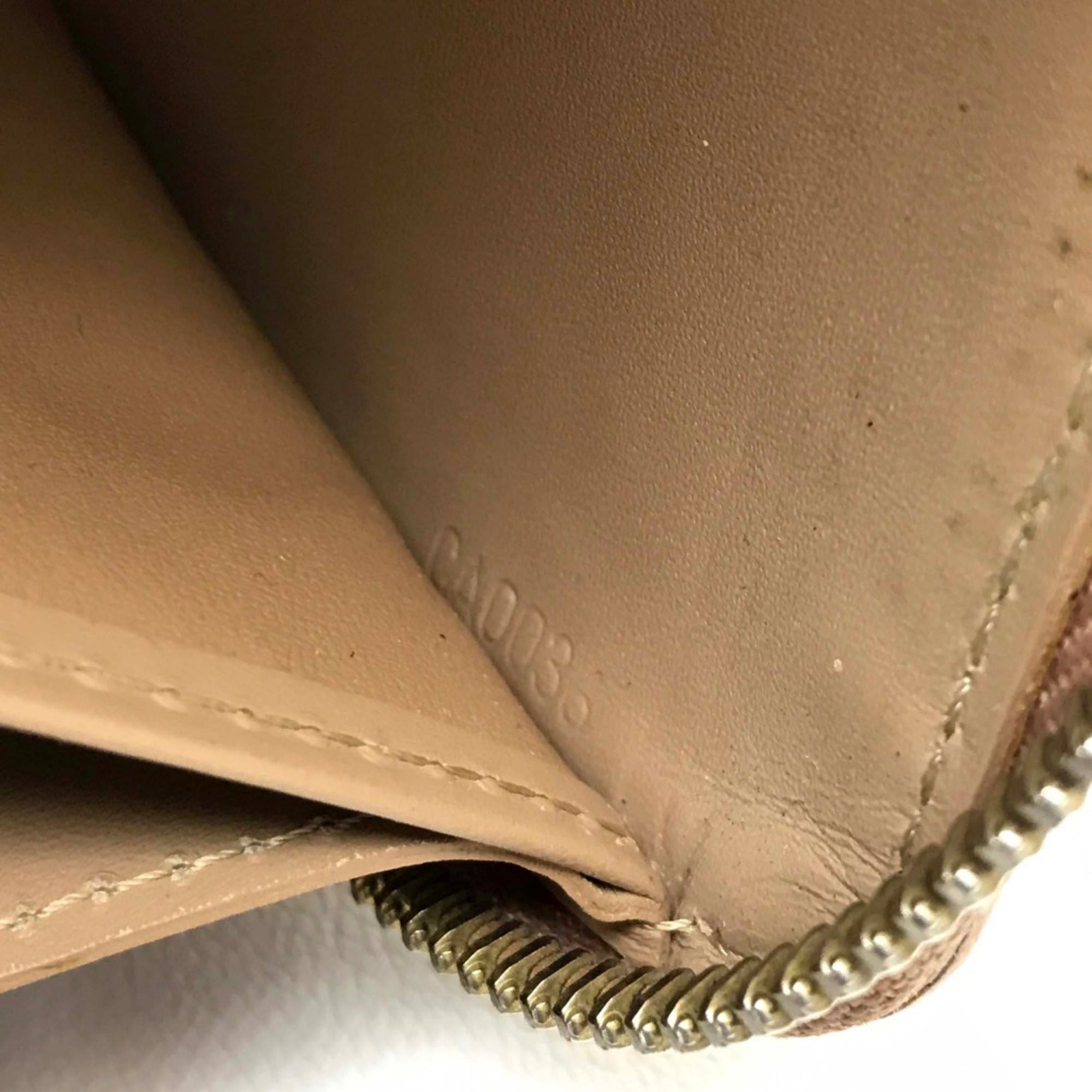 Louis Vuitton Beige Leather Long Wallet