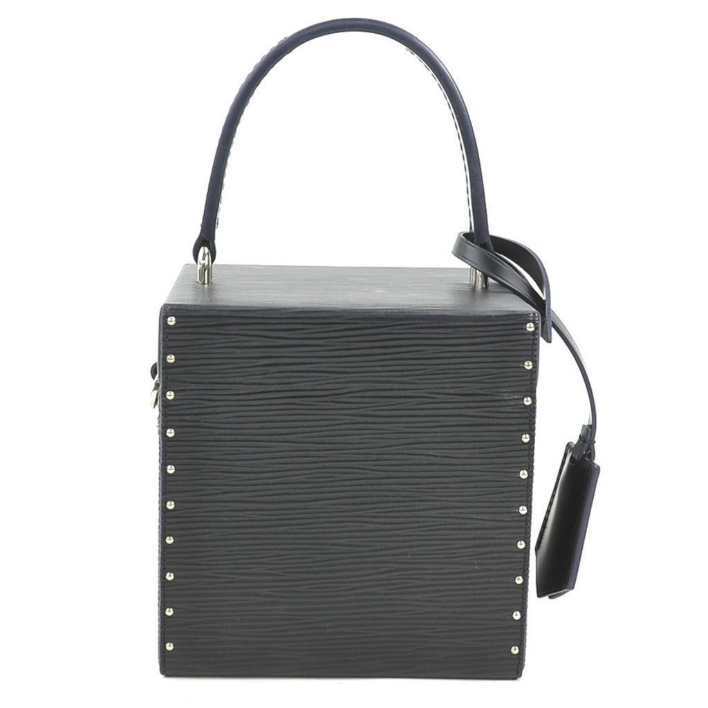 Louis Vuitton Noir Epi Leather Shoulder Bag Vanity Bag
