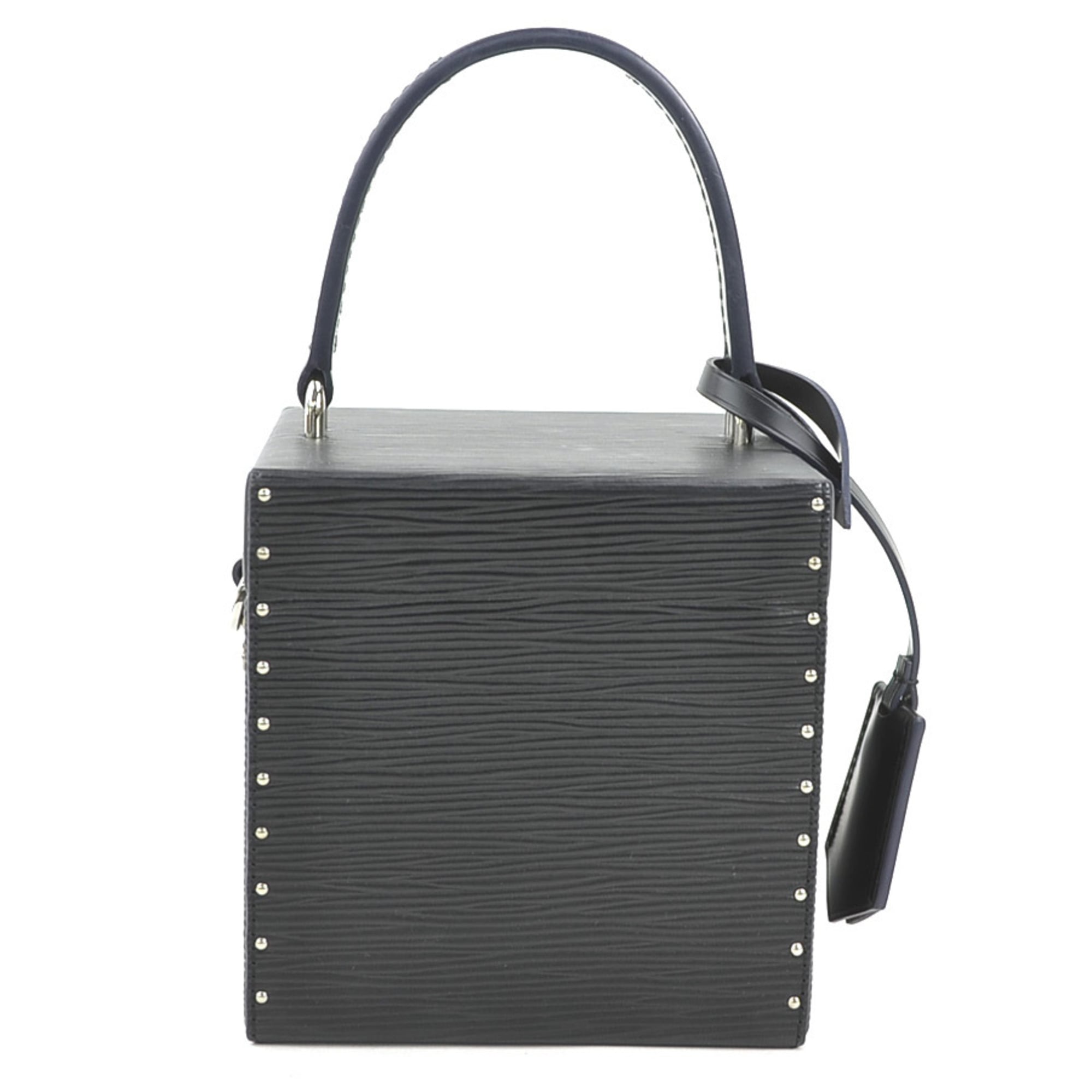 Louis Vuitton Noir Epi Leather Shoulder Bag Vanity Bag