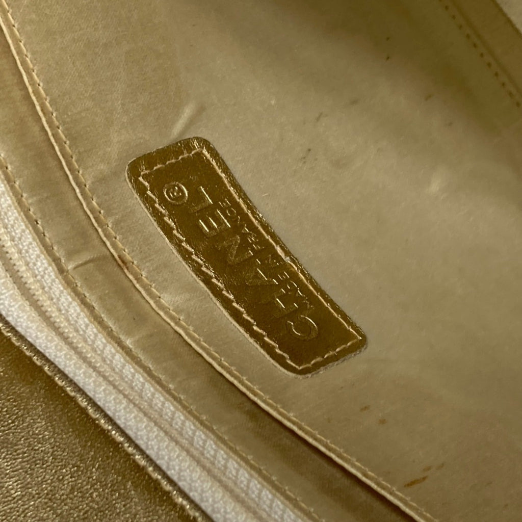 Chanel Beige Cloth Shoulder Bag