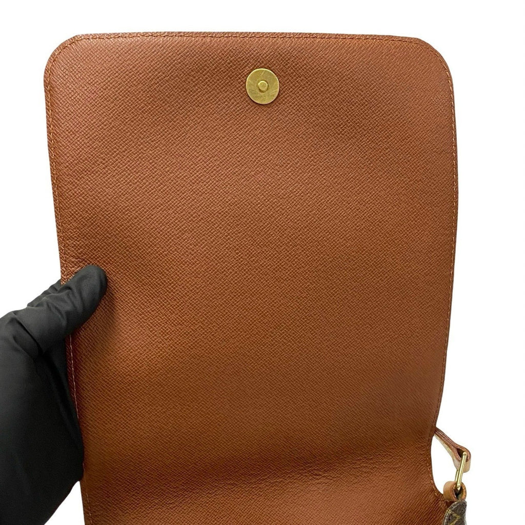 Louis Vuitton Brown Leather Pvc Pochette Shoulder Bag