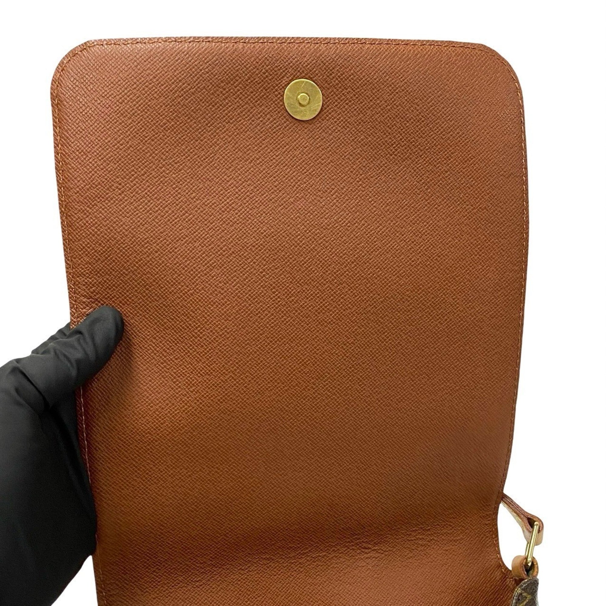Louis Vuitton Brown Leather Pvc Pochette Shoulder Bag