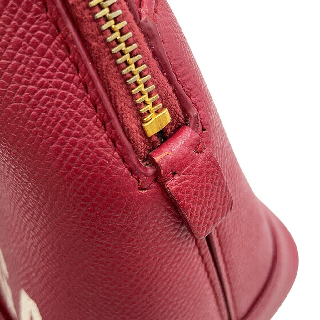 Balenciaga Red Color Leather Handbag Shoulder