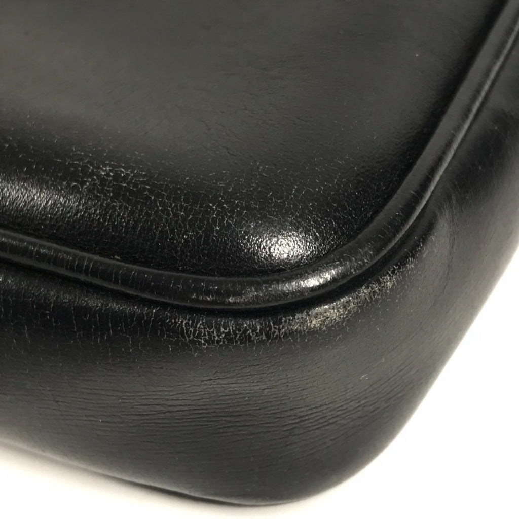 Gucci Black Leather Pochette Shoulder Bag (Pre-Owned)
