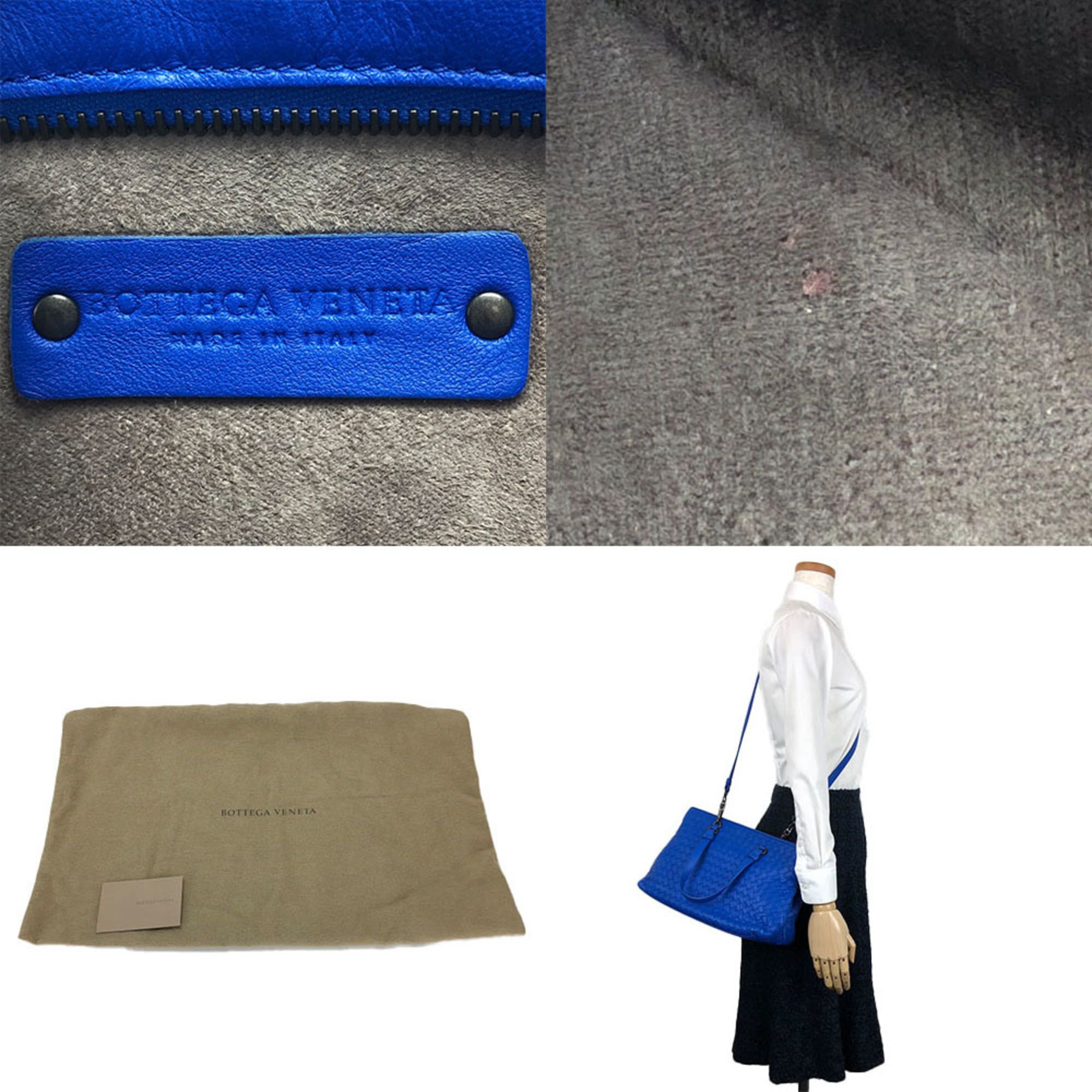 Bottega Veneta Intrecciato Blue Intrecciato Handbag