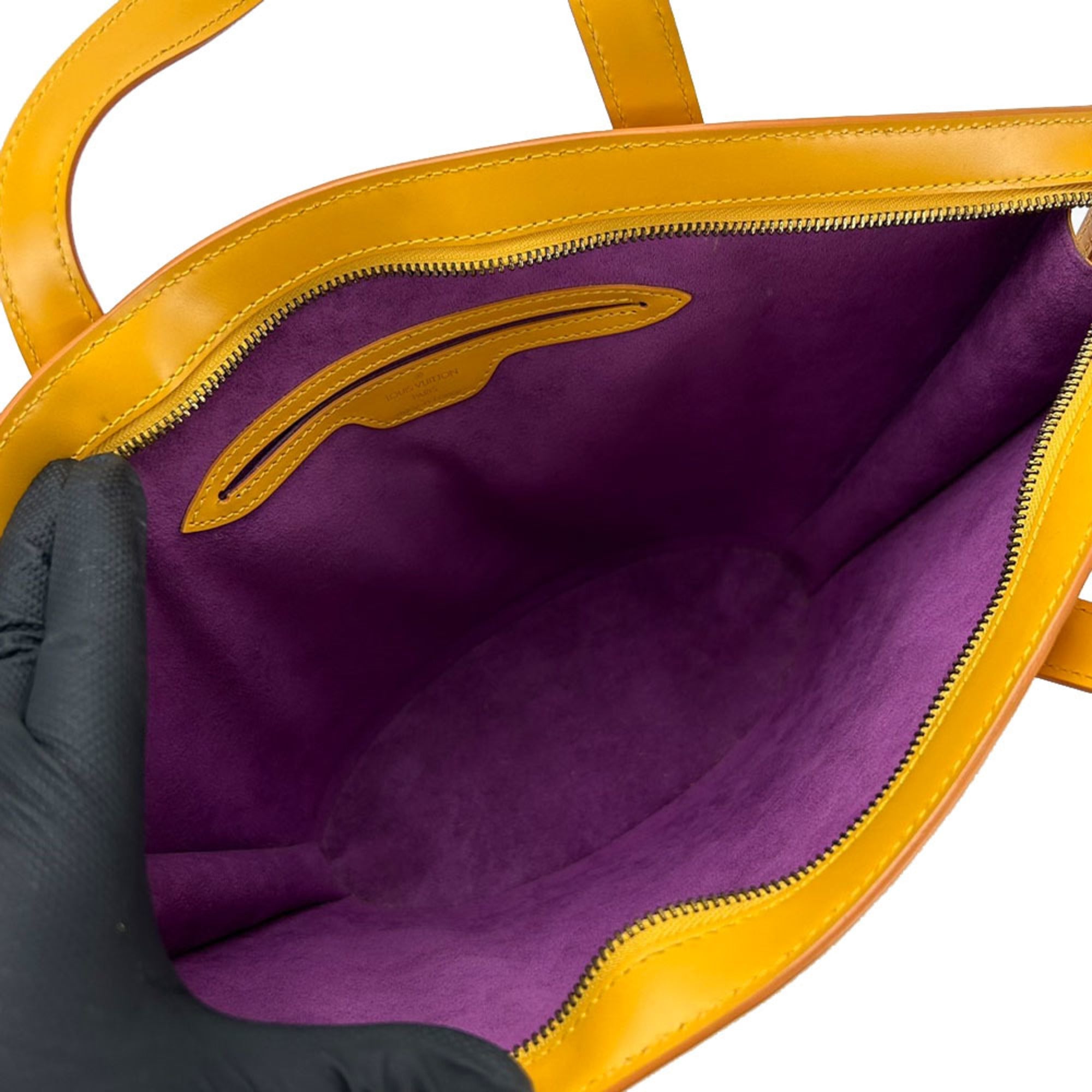 Louis Vuitton Yellow Epi Leather Handbag Tote Bag