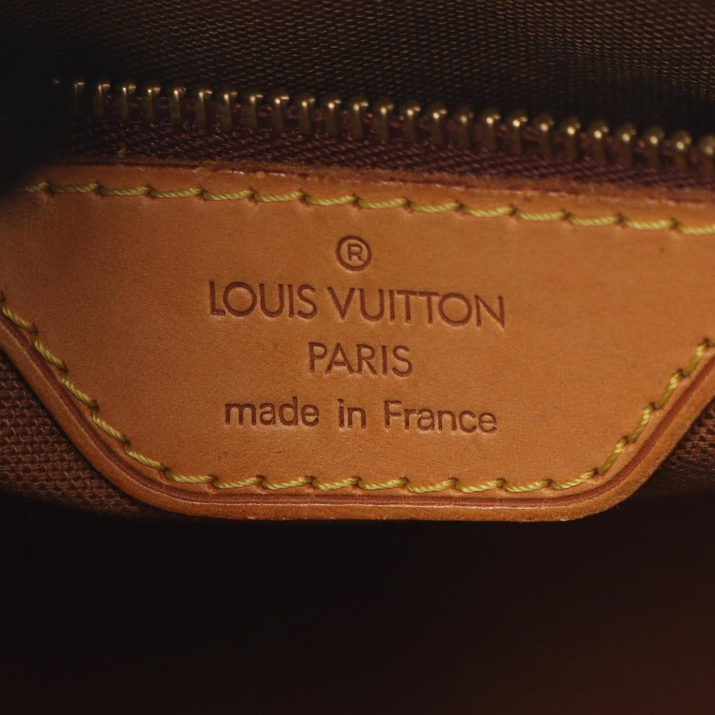 Louis Vuitton Monogram Brown Coated Canvas Leather Handbag