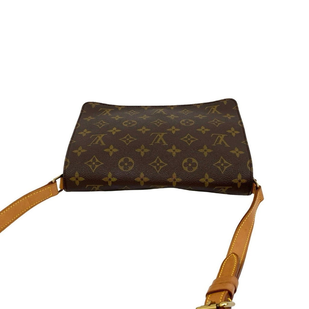 Louis Vuitton Brown Leather Pvc Shoulder Bag