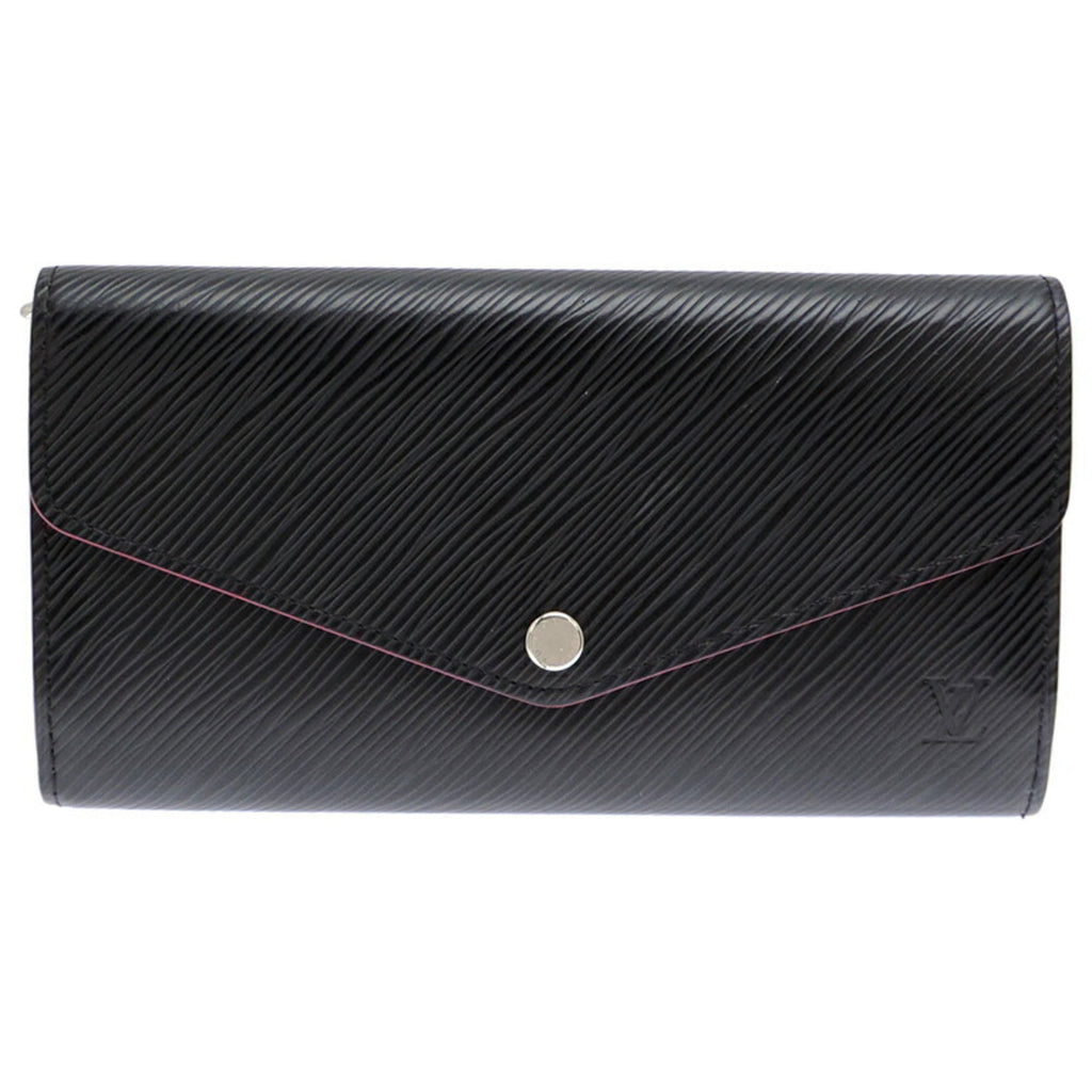Louis Vuitton Black Hot Pink Noir Pink Epi Leather Long Wallet