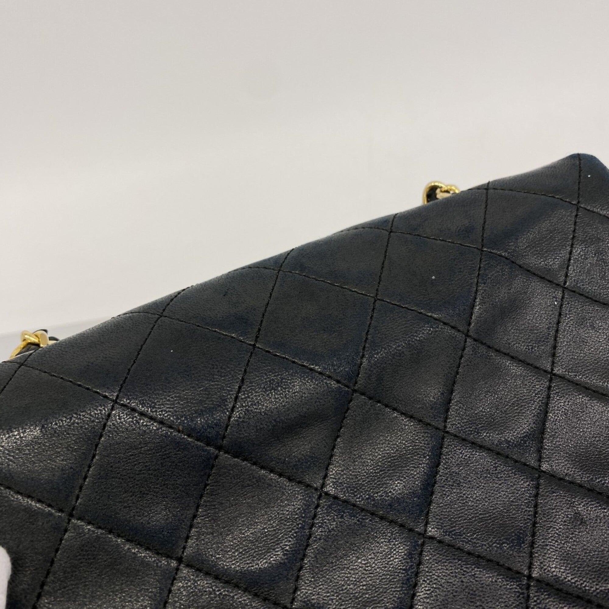 Chanel Black Leather Shoulder Bag