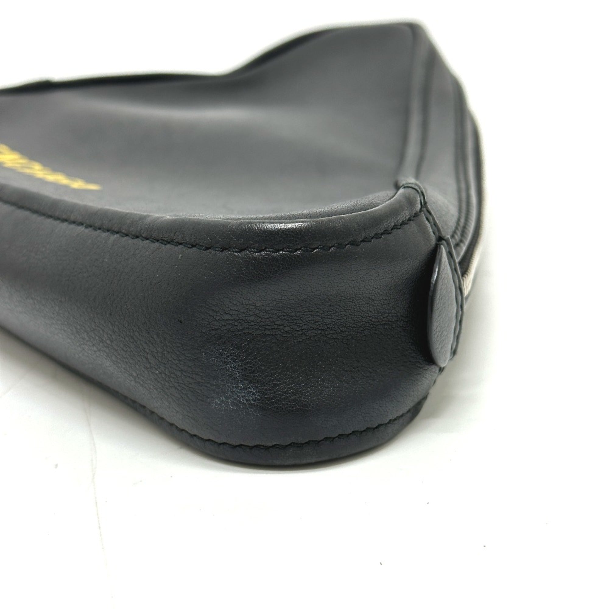 Balenciaga Black Leather Pouch