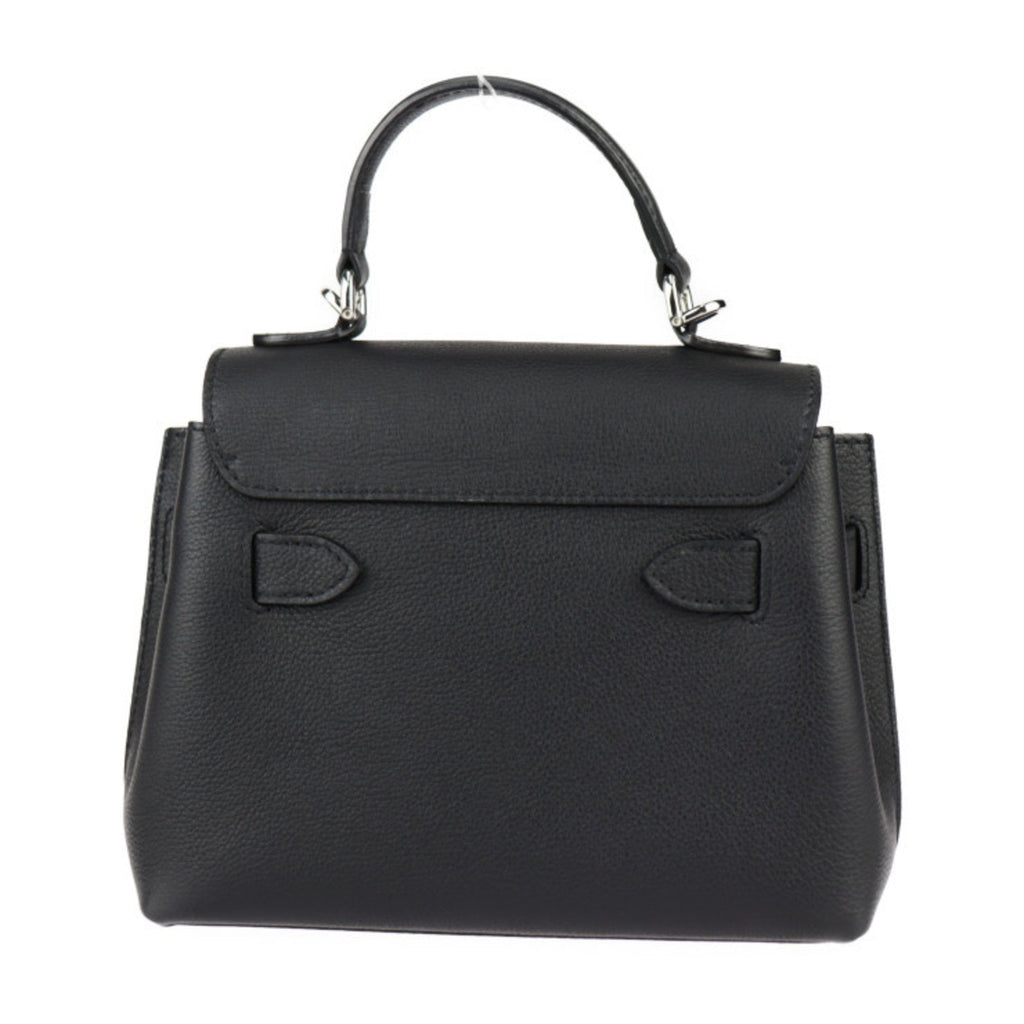 Louis Vuitton Black Leather Handbag Shoulder Bag