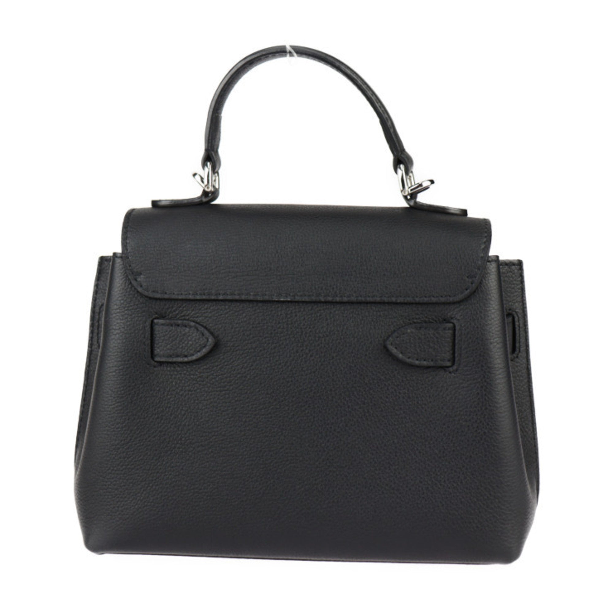 Louis Vuitton Black Leather Handbag Shoulder Bag