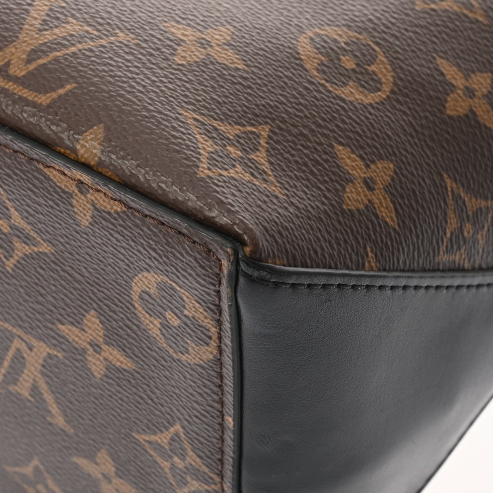 Louis Vuitton Brown Noir Monogram Pouch Tote Bag