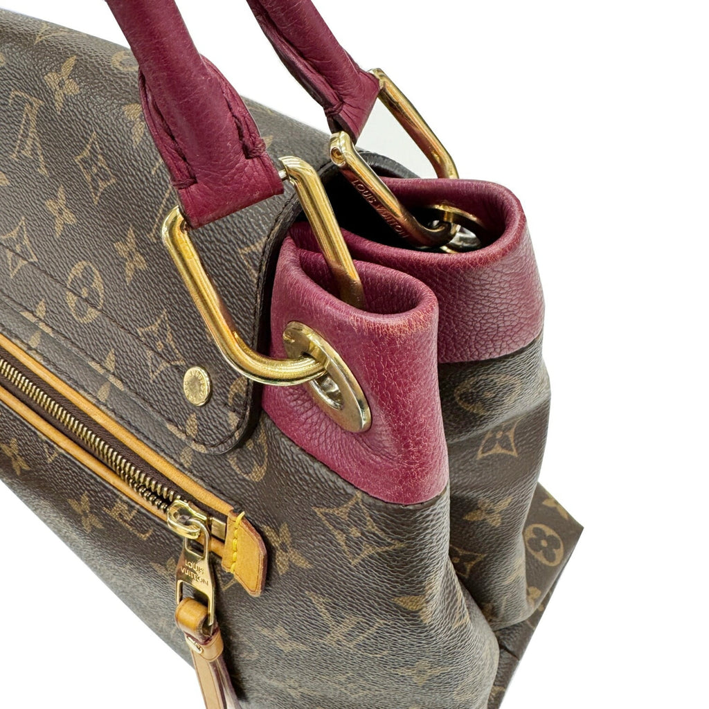 Louis Vuitton Bordeaux Brown Monogram Leather Handbag Tote Bag