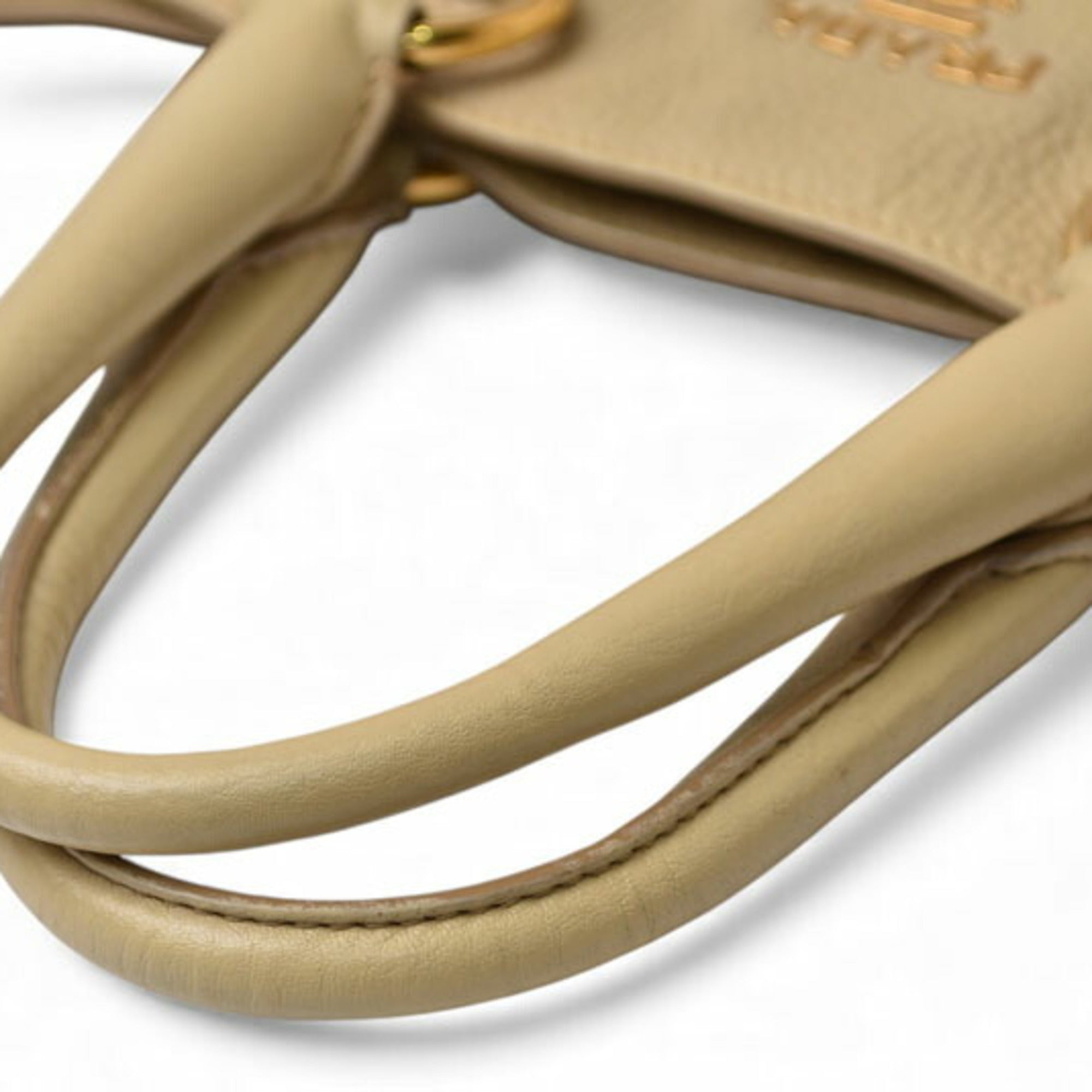 Prada Beige Leather Shoulder Bag Tote Bag