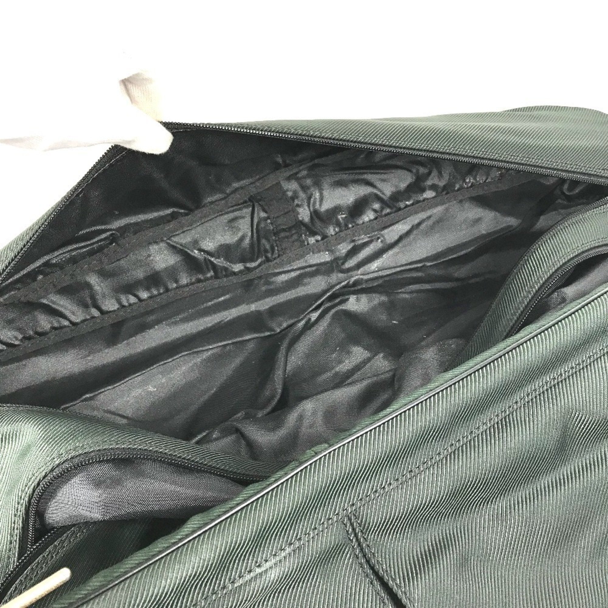 Louis Vuitton Black Episea Galle Khaki Taiga Leather Boston Bag Garment Case Handbag Shoulder Bag