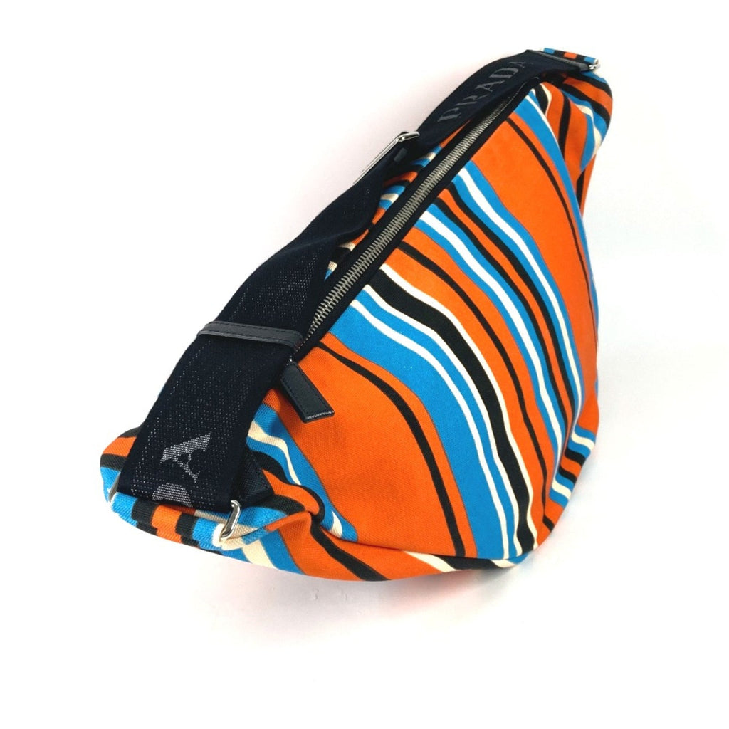 Prada Orange Cloth Shoulder Bag