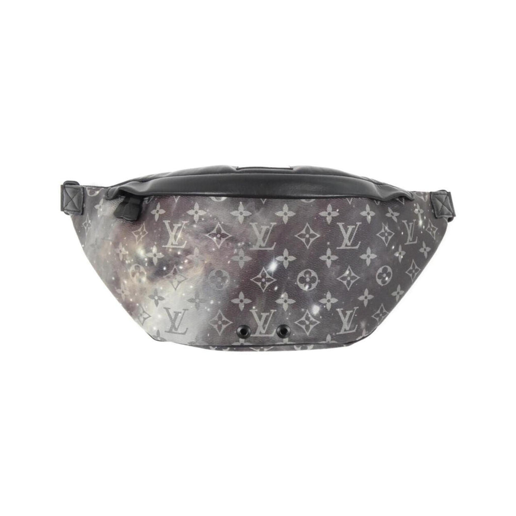 Louis Vuitton Black Silver Coated Canvas Shoulder Bag
