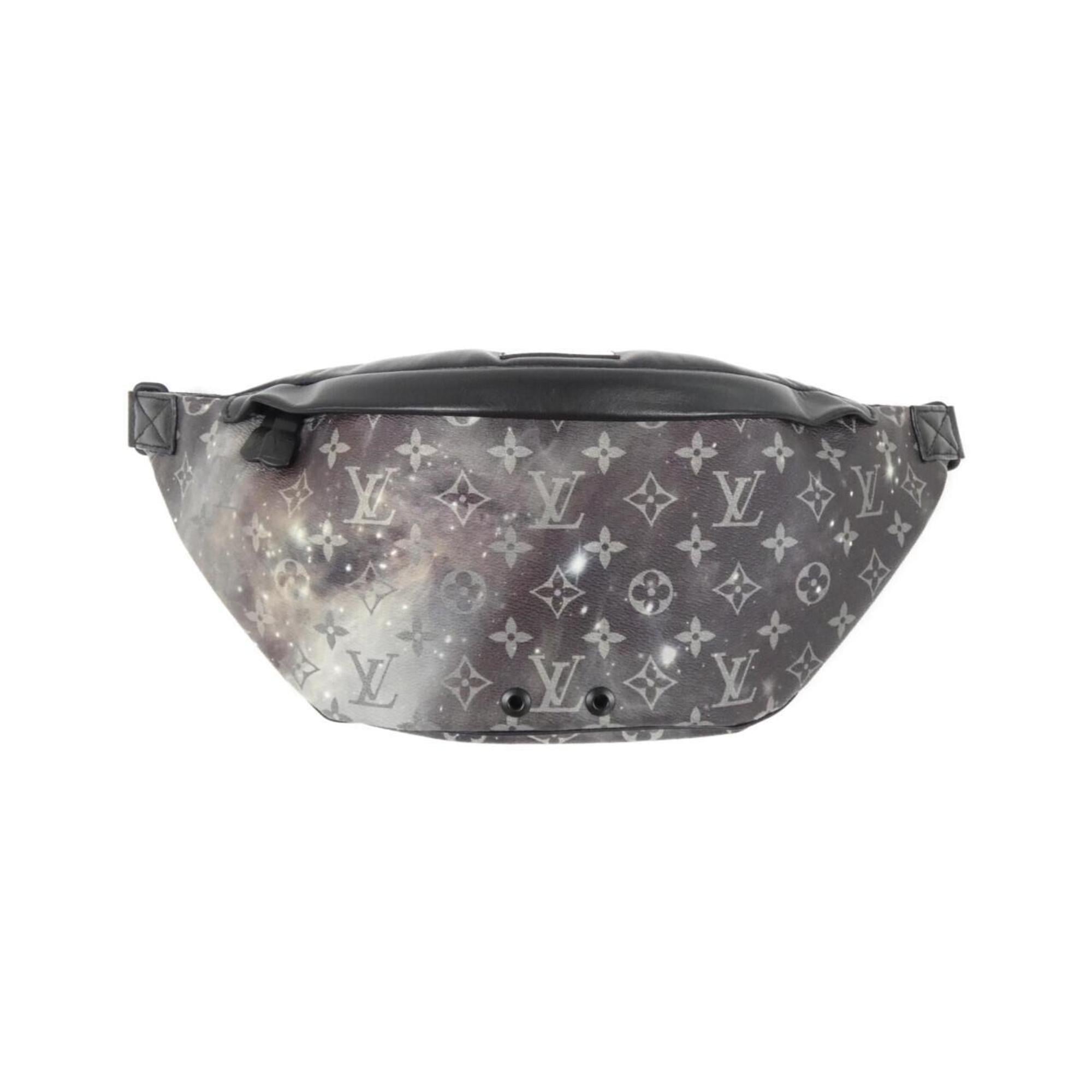 Louis Vuitton Black Silver Coated Canvas Shoulder Bag