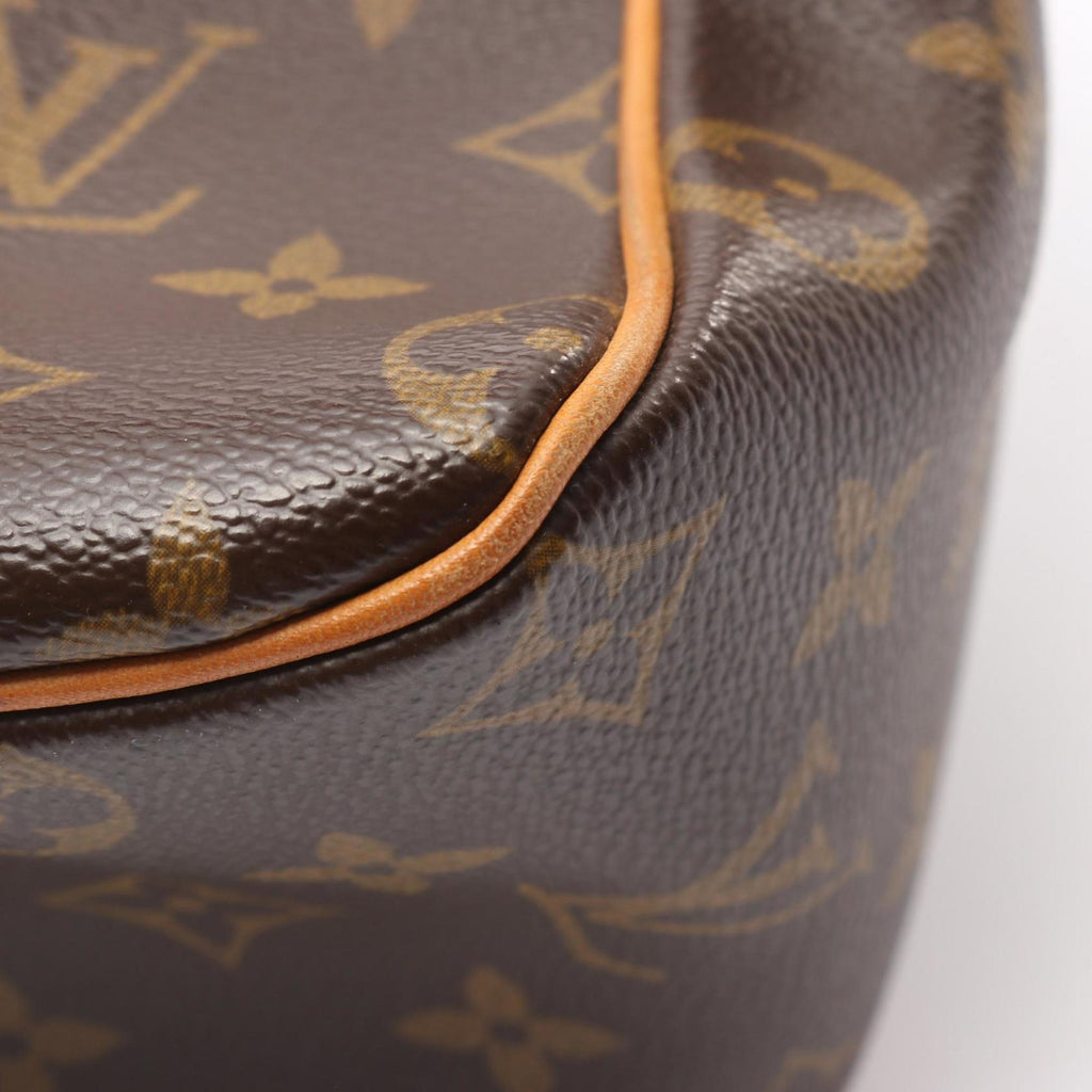 Louis Vuitton Brown Coated Canvas Leather Shoulder Bag