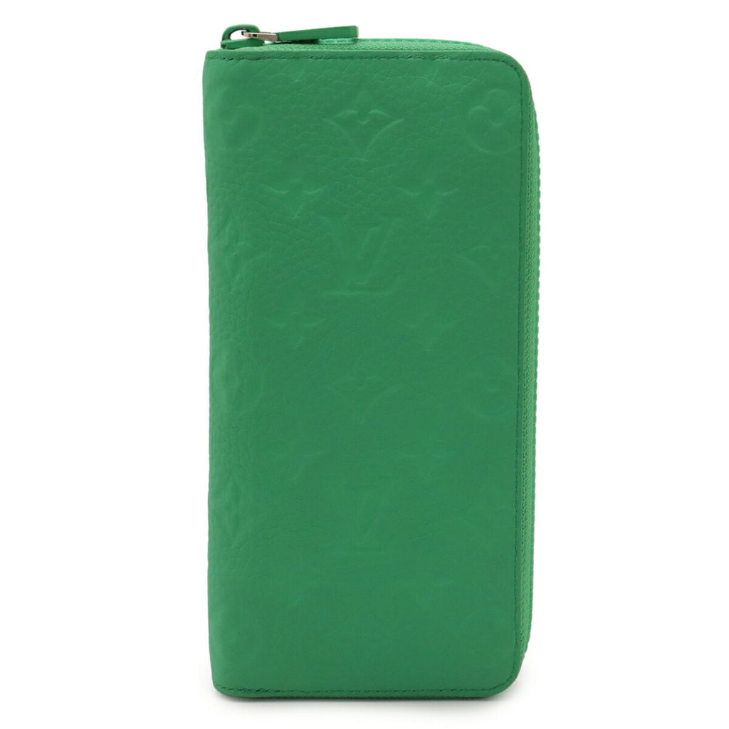 Louis Vuitton Green Vert Leather Long Wallet