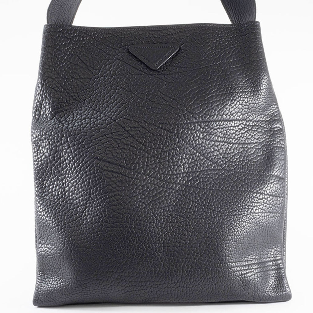 Prada Black Leather Shoulder Bag Tote Bag