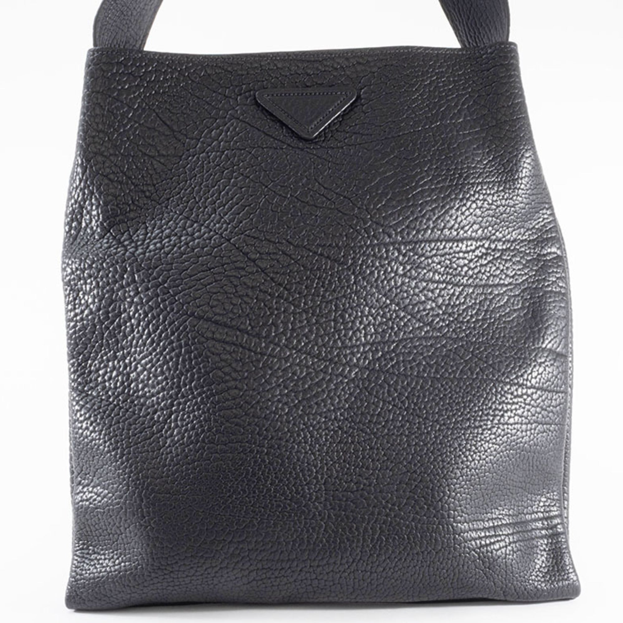 Prada Black Leather Shoulder Bag Tote Bag
