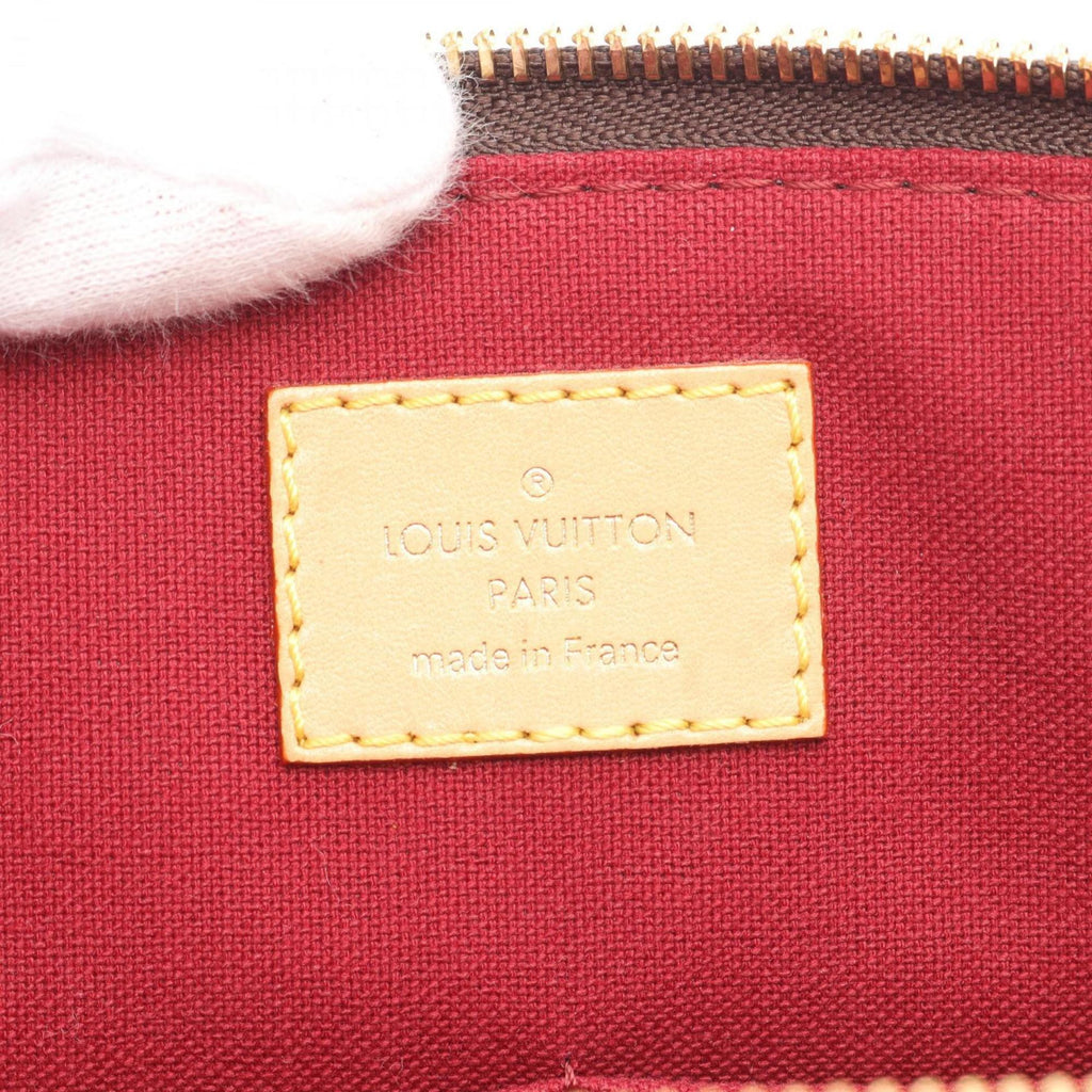 Louis Vuitton Brown Coated Canvas Leather Handbag