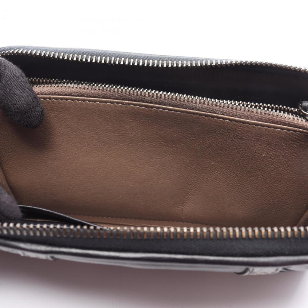 Bottega Veneta Black Leather Long Wallet (Bi-Fold)