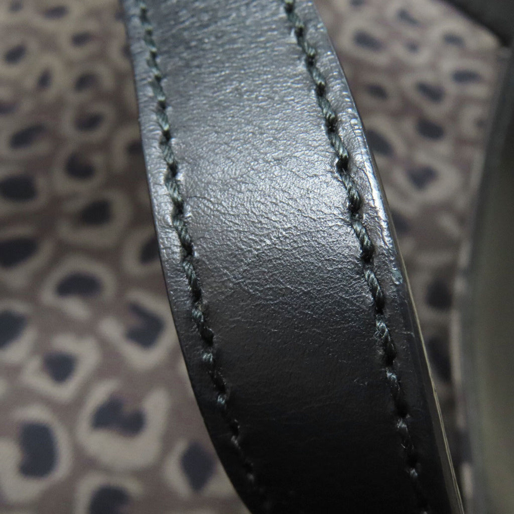 Gucci Gray Canvas Leather Tote Bag (Pre-Owned)