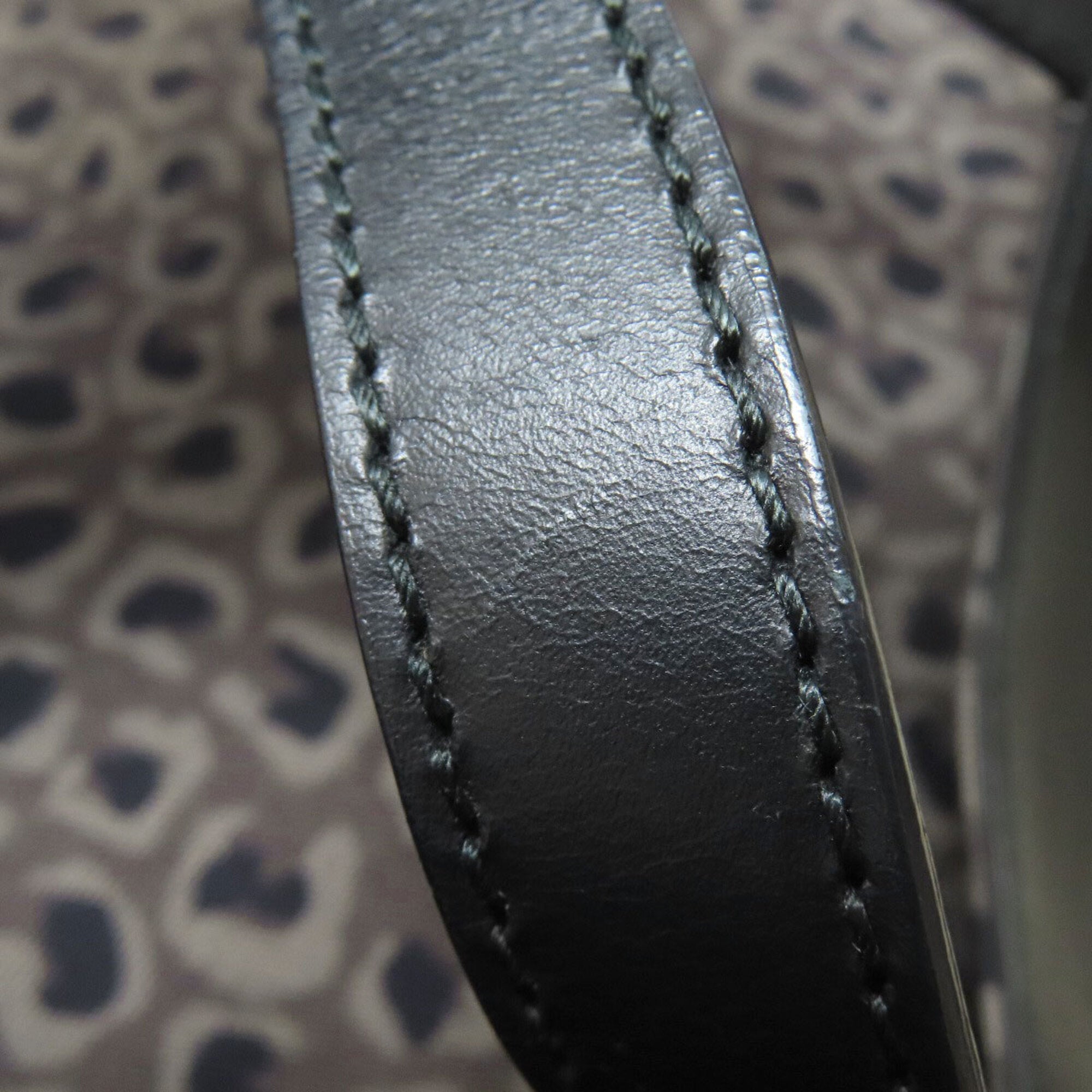 Gucci Gray Canvas Leather Tote Bag (Pre-Owned)