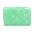Bottega Veneta Green Leather Wallet (Tri-Fold)