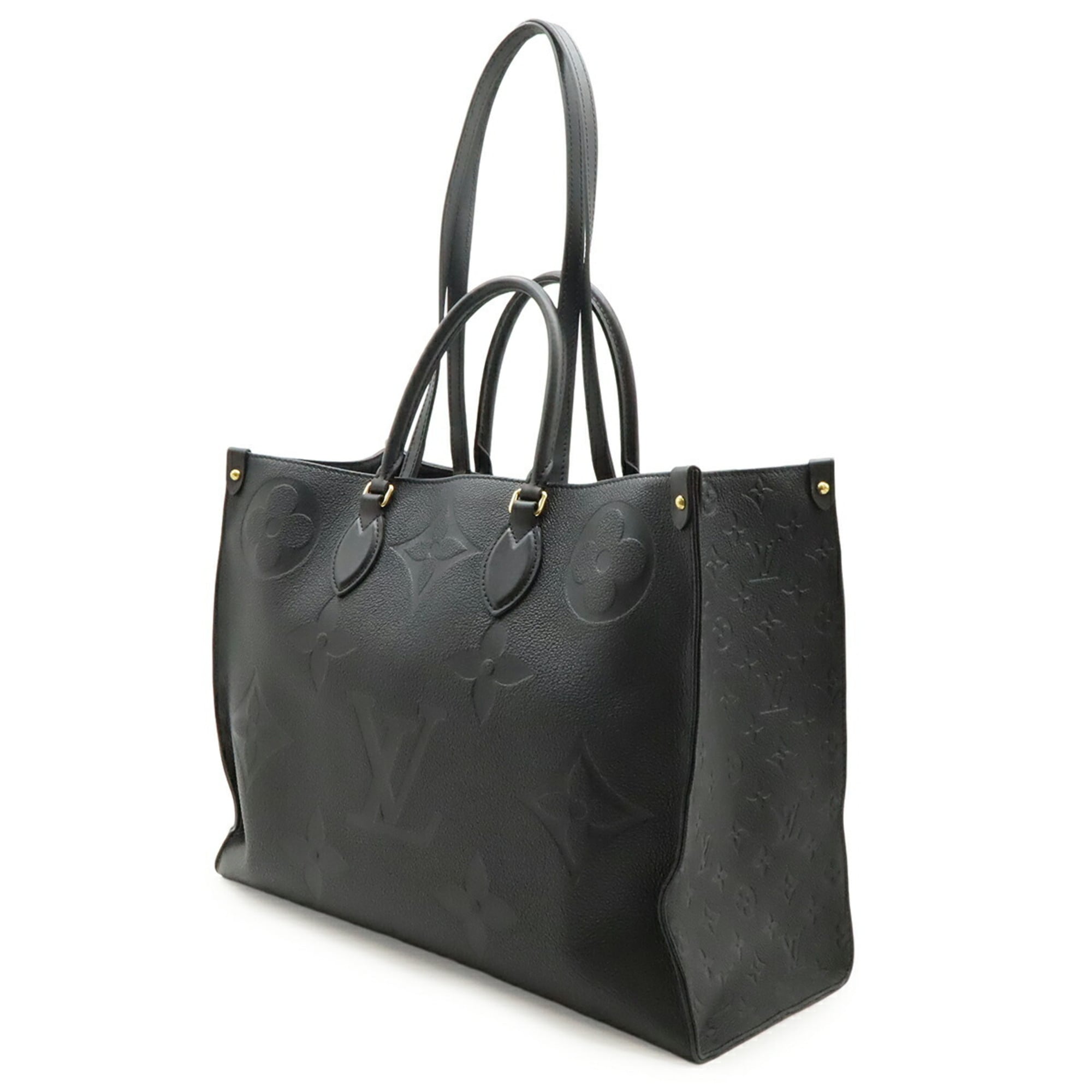 Louis Vuitton Black Noir Monogram Empreinte Shoulder Bag Tote Bag