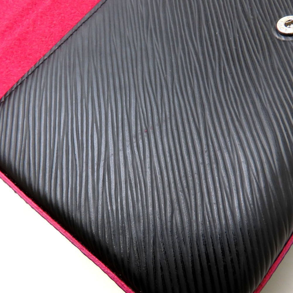 Louis Vuitton Hot Pink Noir Leather Pochette
