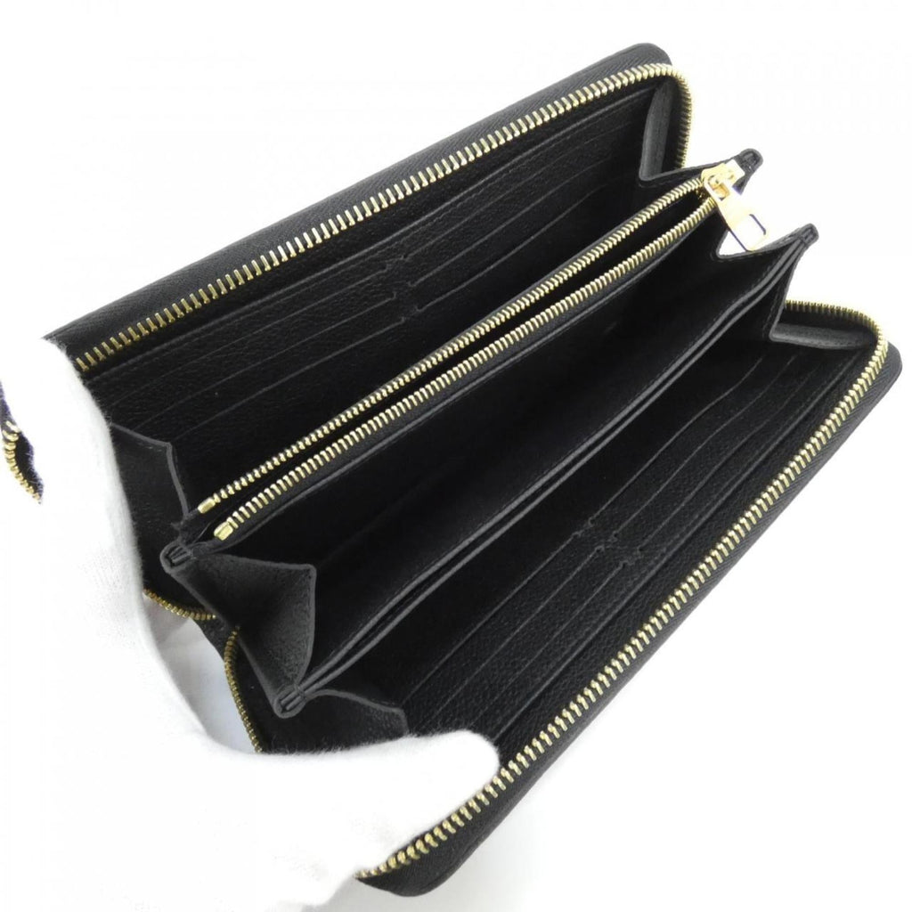 Louis Vuitton Beige Black Monogram Empreinte Long Wallet