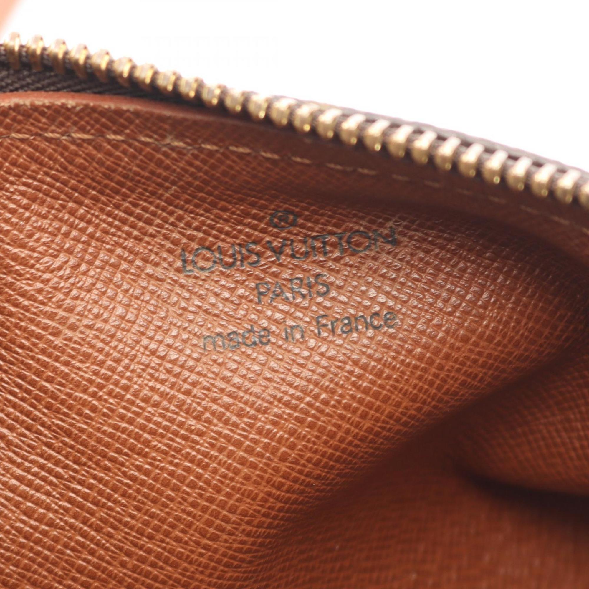 Louis Vuitton Brown Monogram Coated Canvas Leather Handbag