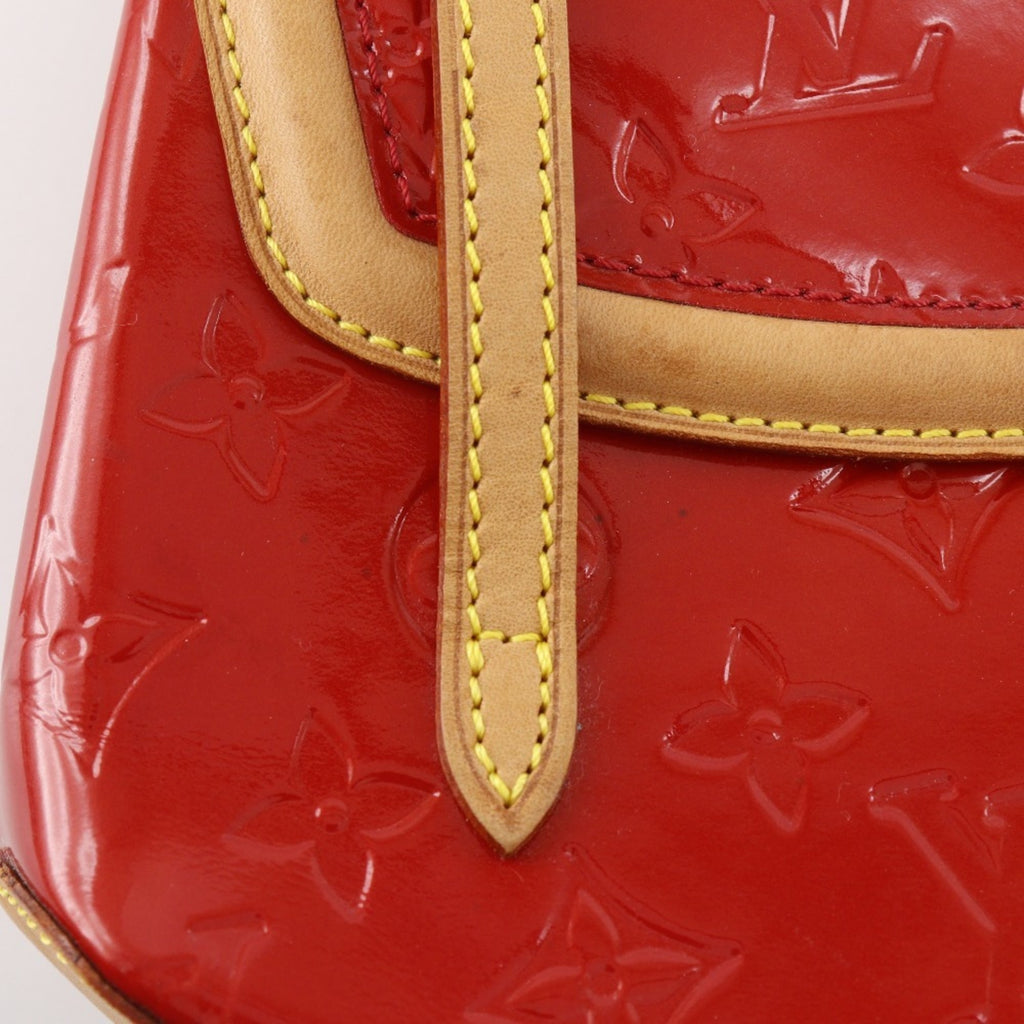 Louis Vuitton Red Color Monogram Vernis Tote Bag