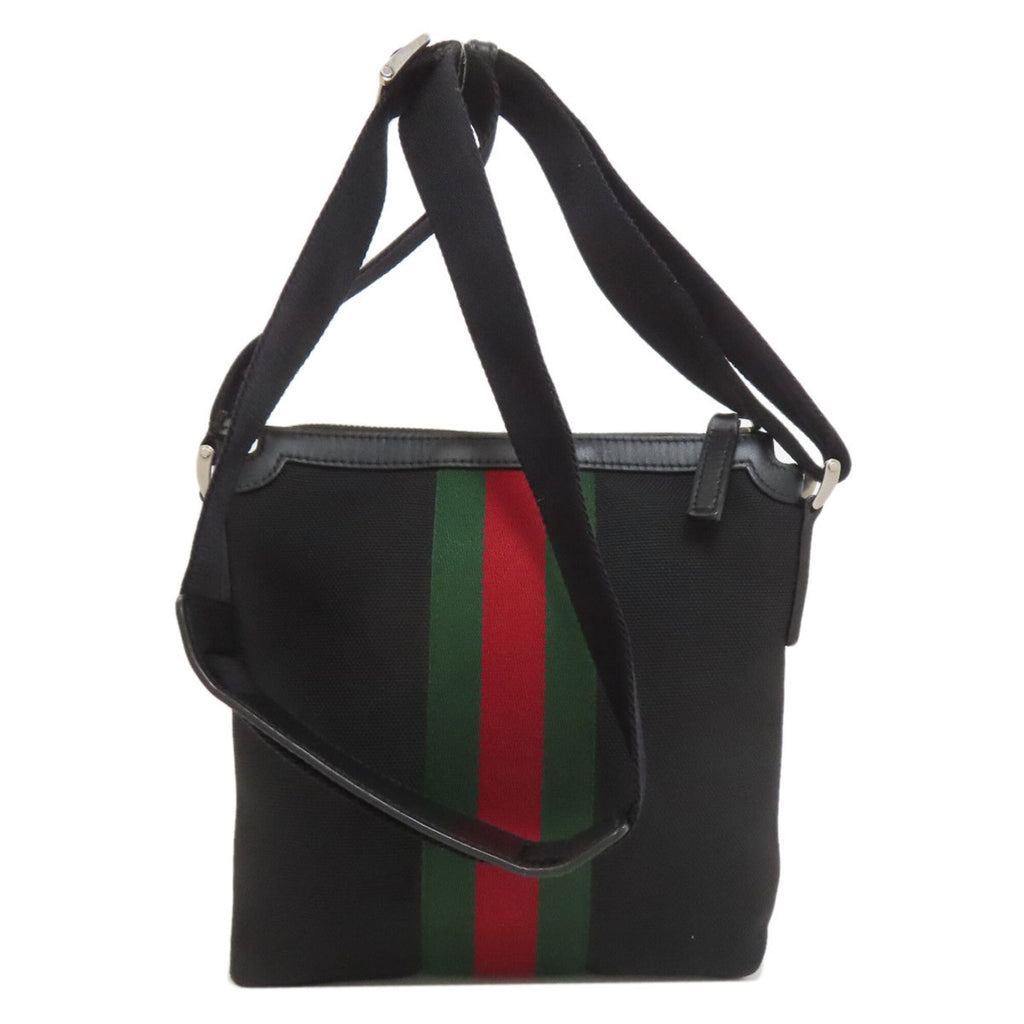 Gucci Black Canvas Shoulder Bag (Pre-Owned)