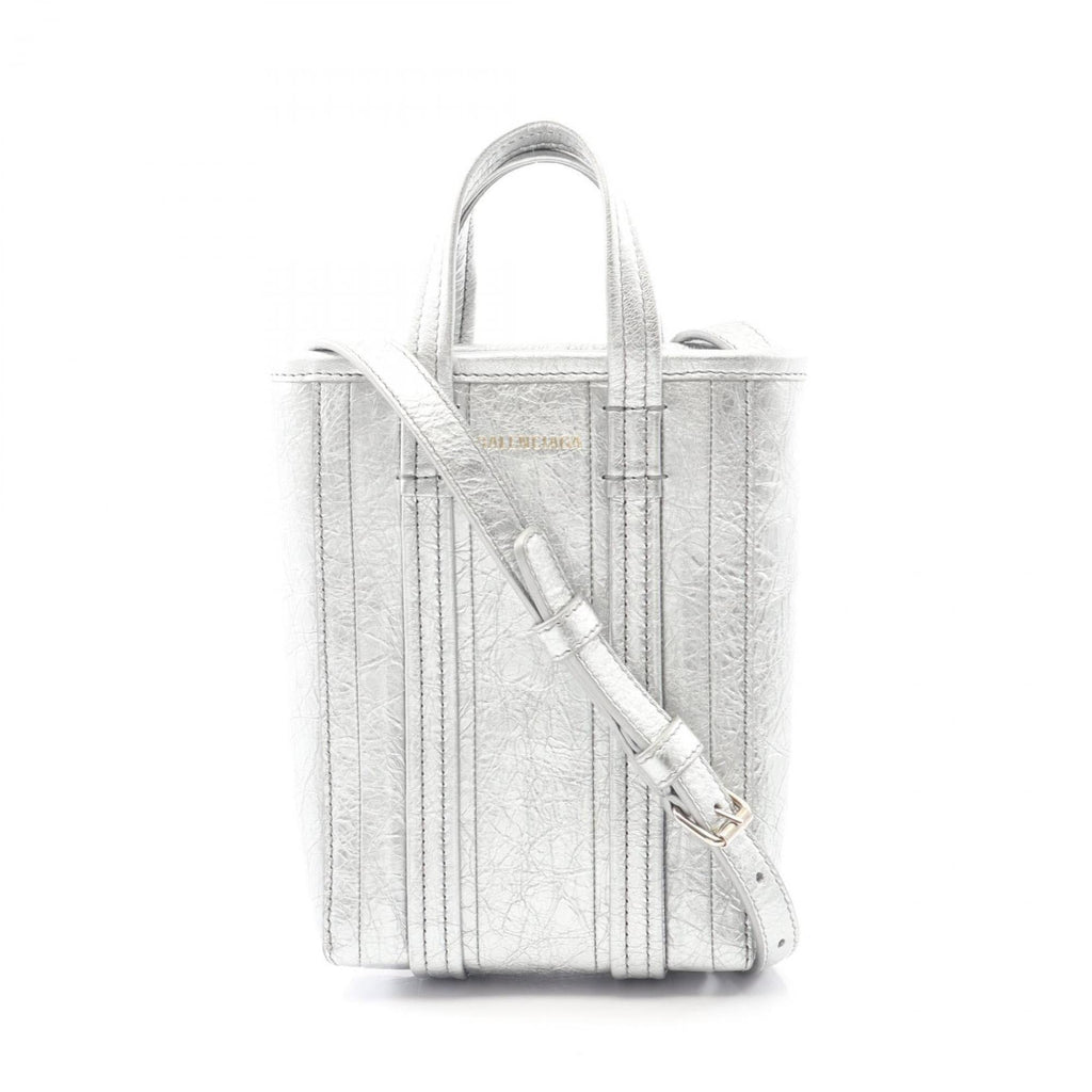 Balenciaga Silver Leather Shoulder