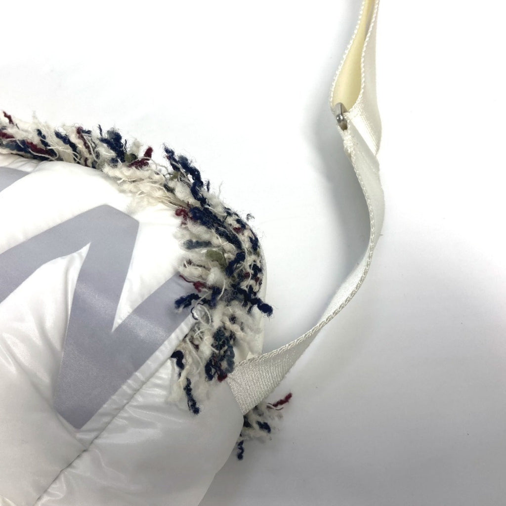 Chanel White Nylon Shoulder Bag