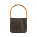 Louis Vuitton Brown Coated Canvas Shoulder Bag