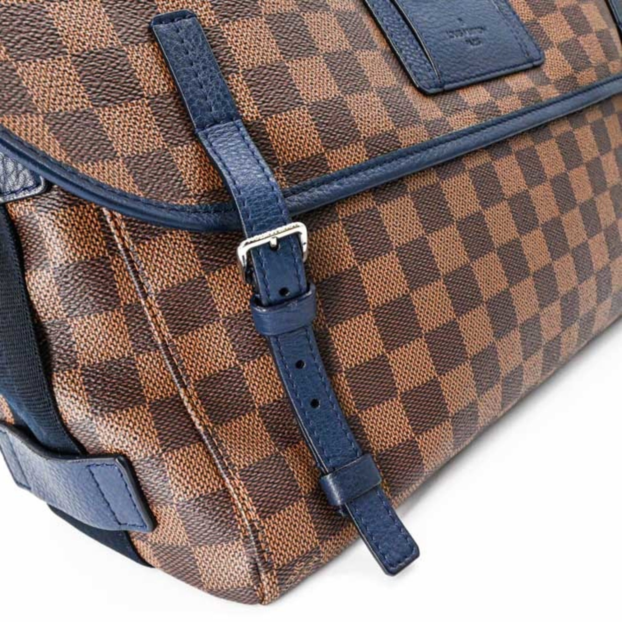 Louis Vuitton Brown Damier Canvas Dark Navy Shoulder Bag