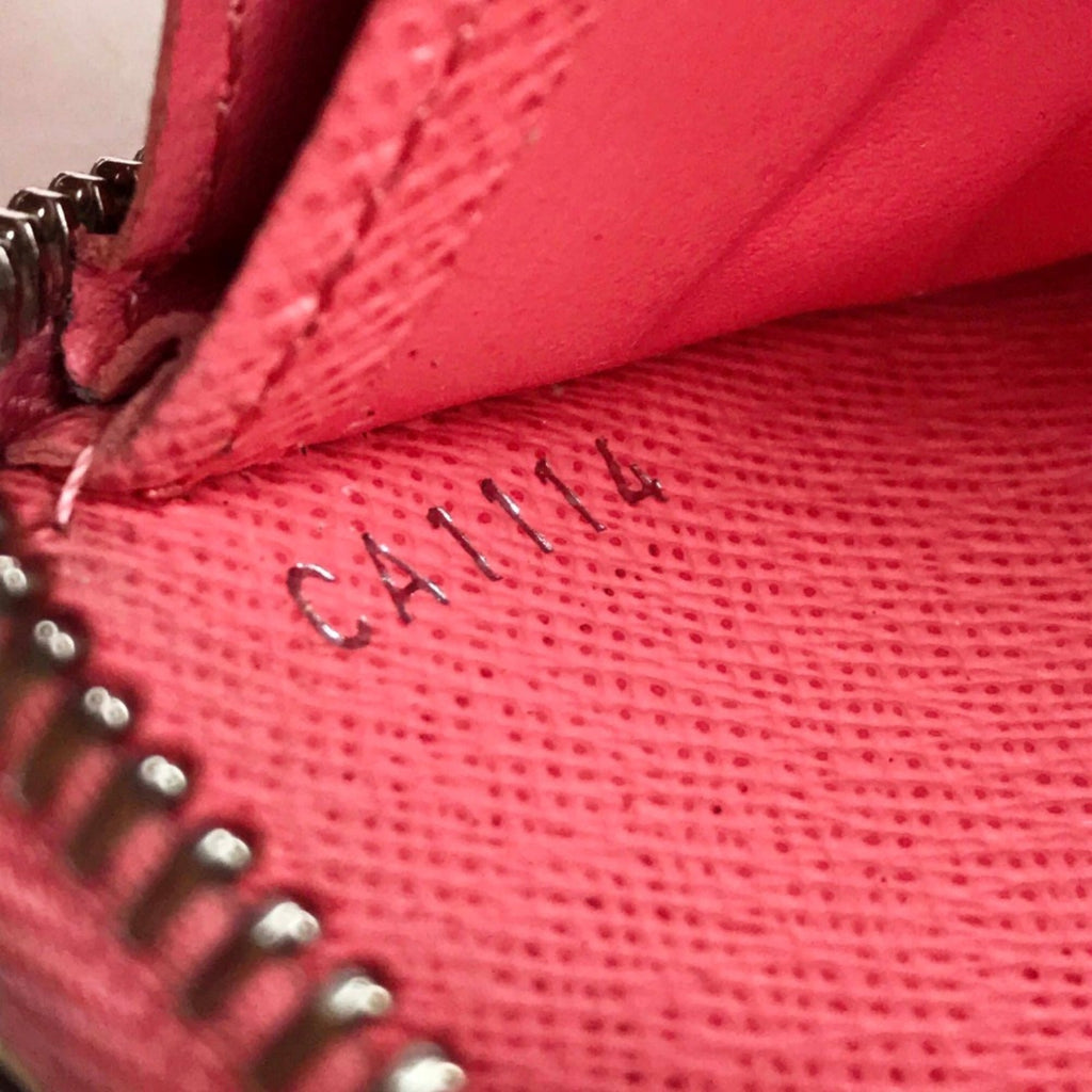 Louis Vuitton Pink Leather Long Wallet