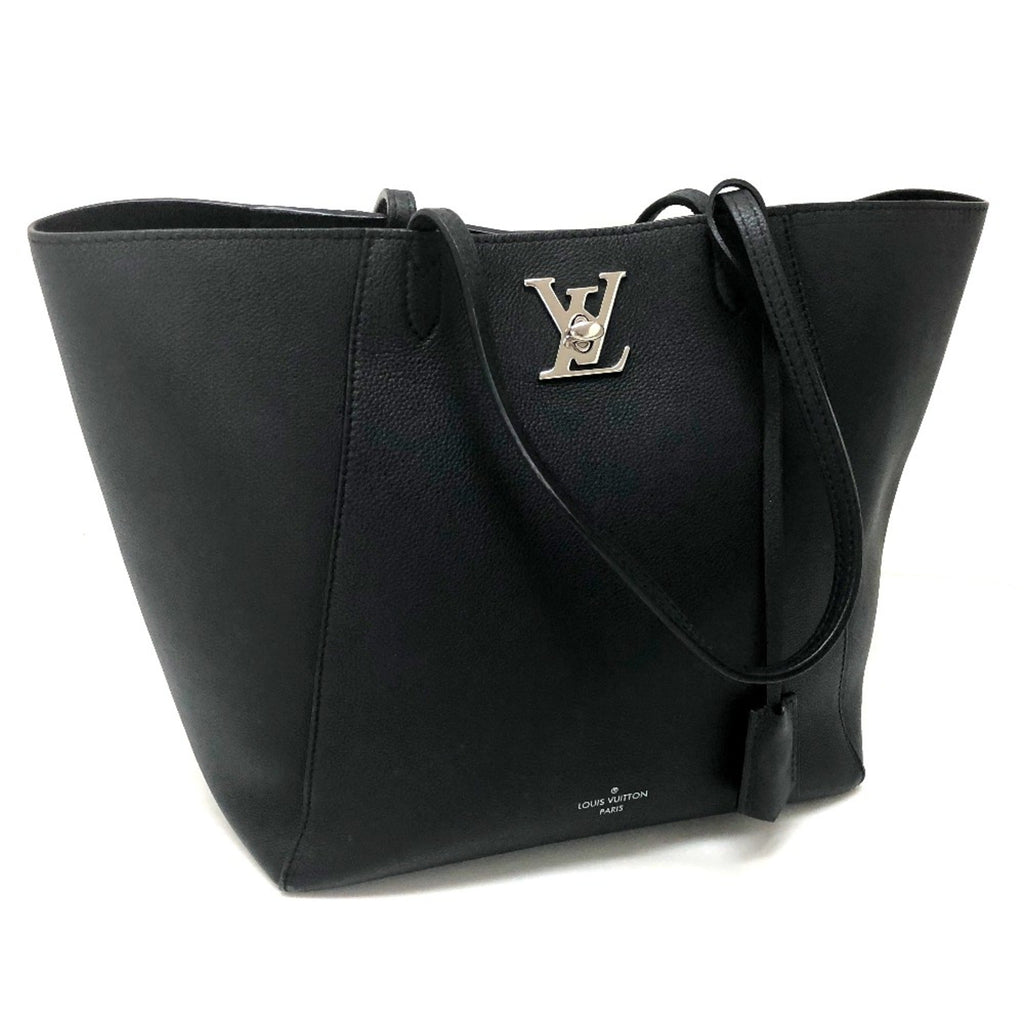 Louis Vuitton Black Leather Shoulder Bag