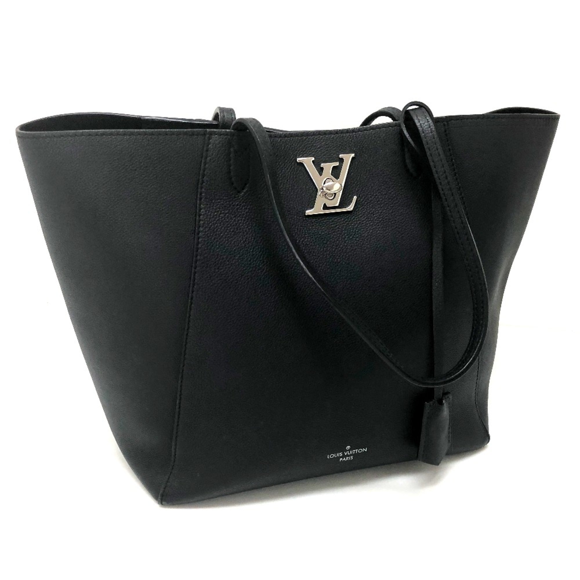 Louis Vuitton Black Leather Shoulder Bag