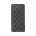 Louis Vuitton Dark Gray Graphite Coated Canvas Long Wallet