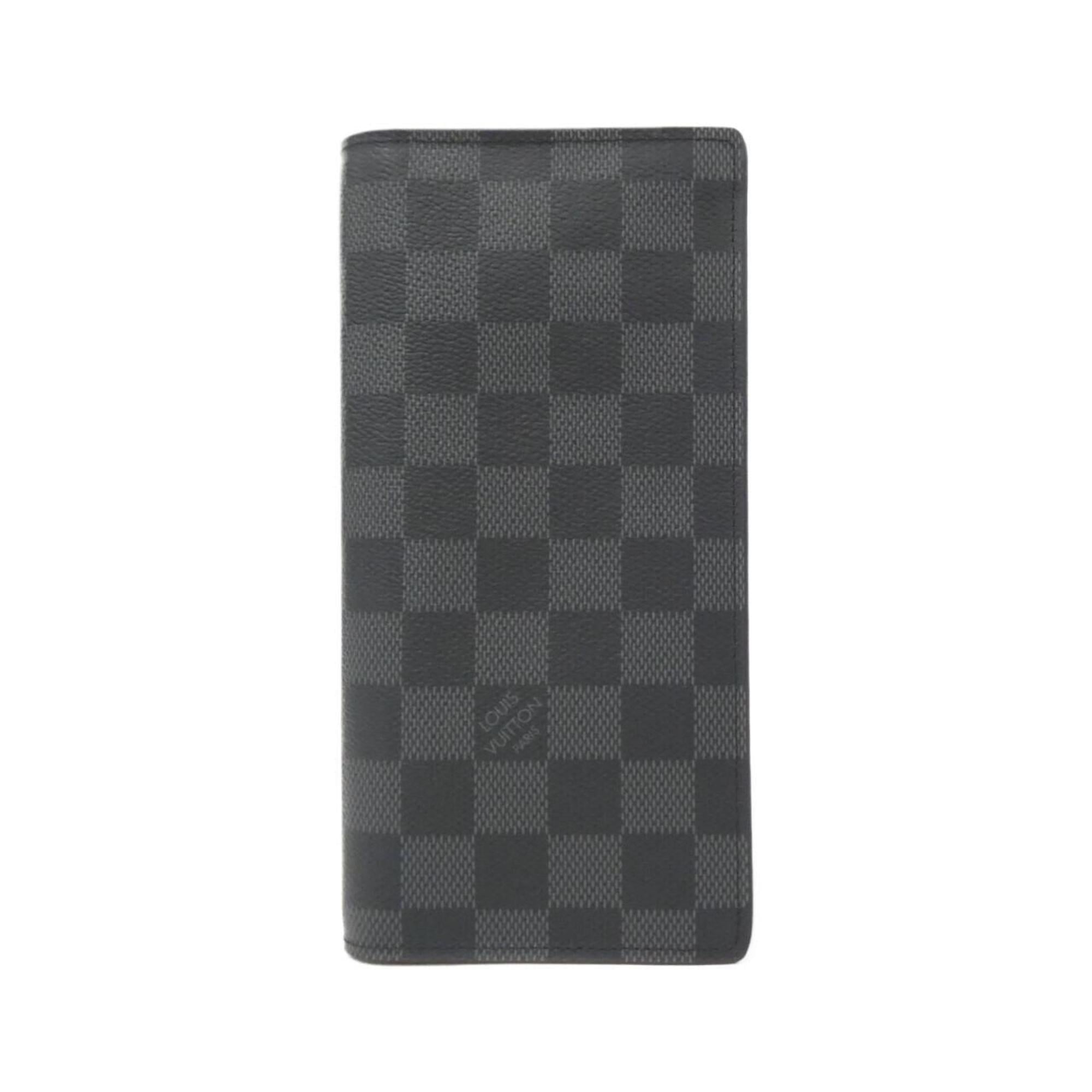 Louis Vuitton Dark Gray Graphite Coated Canvas Long Wallet